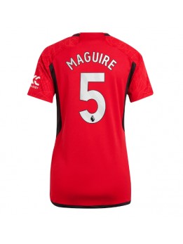 Billige Manchester United Harry Maguire #5 Hjemmedrakt Dame 2023-24 Kortermet